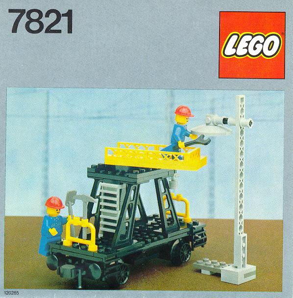 Lego 7821 Track & Lighting Maintenance Wagon 